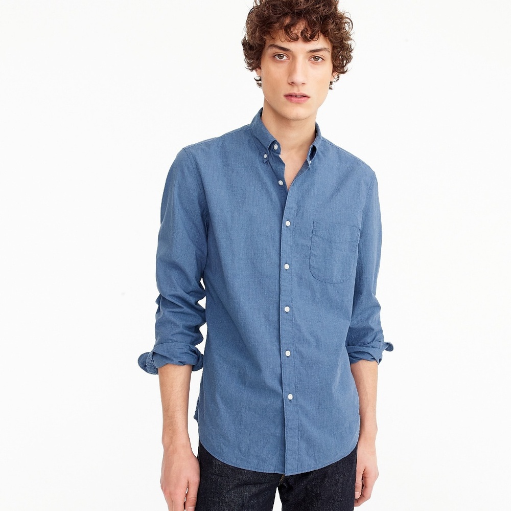 J.CREW Stretch Secret Wash Classic Button Up